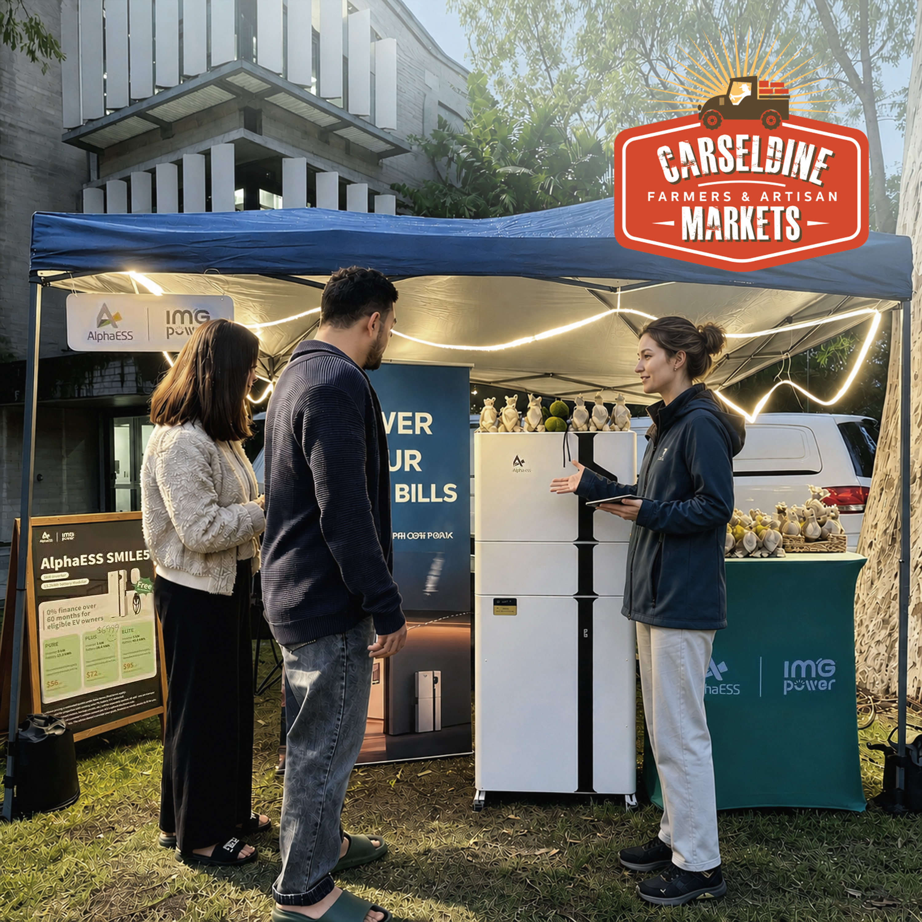 Carseldine Markets installation case